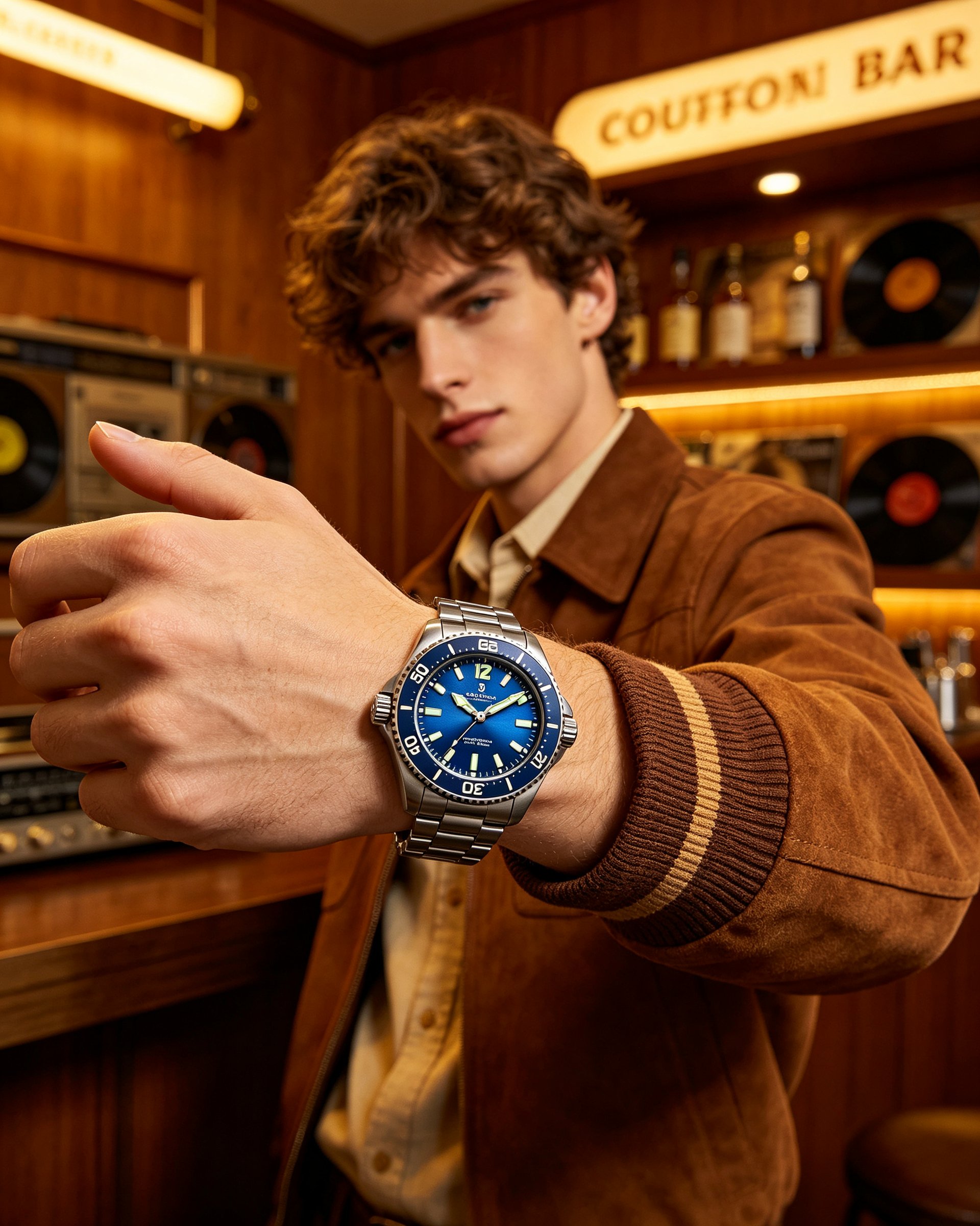 Retro Revival Dive Watch – Blue Dial
